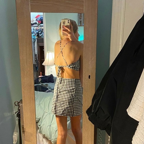 plaid set🖤🤍 - Picture 3 of 3